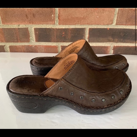 Born leather slip in wedge mules - Picture 6 of 8